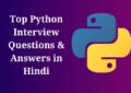 Top Python Interview Questions & Answers in Hindi