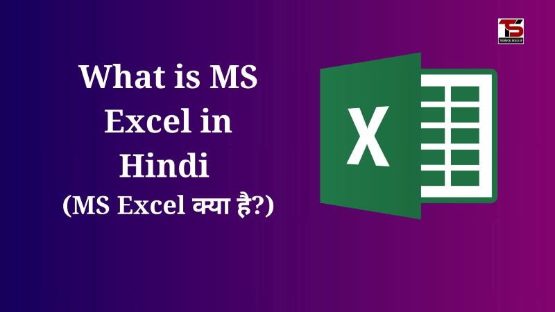 What is MS Excel in Hindi